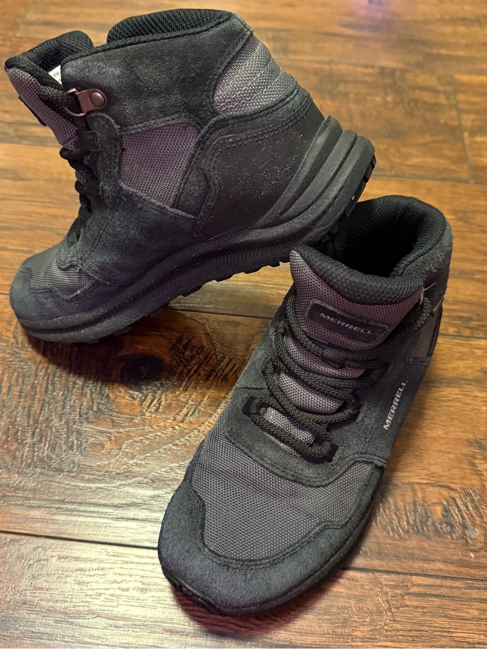 Merrell Kids Ontario 85 Waterproof Boots Size 3.5 youth Outdoor Trail Shoes Hike - Picture 6 of 11